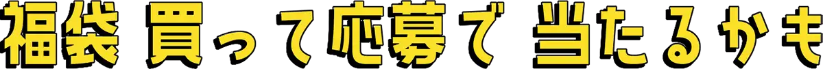 福袋 買って応募で 当たるかも